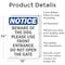 Signmission Beware Of The Dog Please Use Front, 18 in W x Rectangle, Aluminum OS-2PACK-NS-A-1824-V-10348 - alternate 7